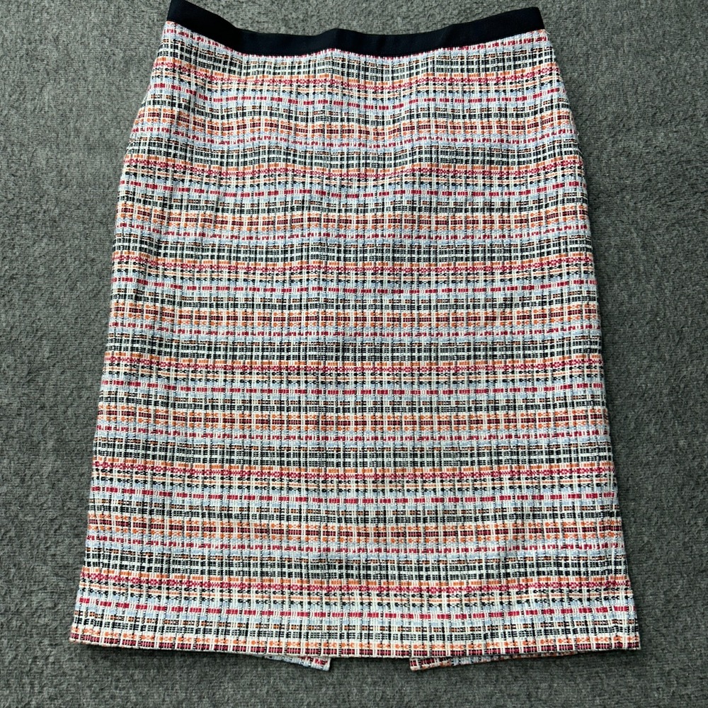 Talbots Tweed Straight Pencil Skirt Womens Size 6 Multicolor Casual‎ Preppy